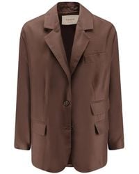 Co.Go - Loose-Fit Silk Blazer - Lyst