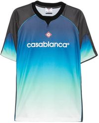 CASABLANCA - Logo-Print Gradient T-Shirt - Lyst