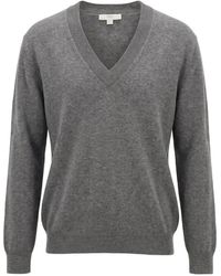 Malo - V-Neck Cashmere Sweater - Lyst