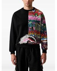 Sprayground - Shark Graffiti-Print Sweater - Lyst