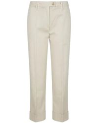 Re-hash - Pressed-Crease Turn-Up Trousers - Lyst