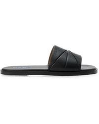 Loewe - Origami Leather Sandals - Lyst