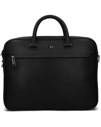 BOSS - Monogram-Patterned Briefcase - Lyst