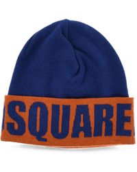 DSquared² - Logo-Intarsia Beanie Hat - Lyst
