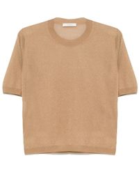 Zanone - Fijngebreid T-Shirt - Lyst