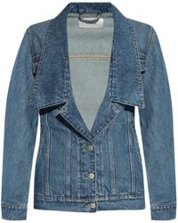 Coperni - Chaqueta vaquera con cuello ancho - Lyst