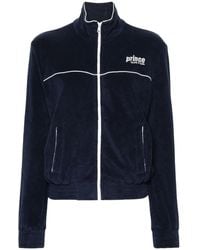 Sporty & Rich - Logo-Embroidered Zip-Up Sweatshirt - Lyst