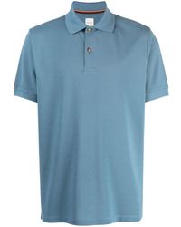 Paul Smith - Charm-button Cotton Polo Shirt - Lyst