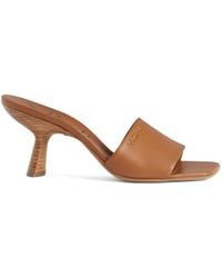 Giuseppe Zanotti - Square-Toe Leather Mules - Lyst