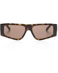 Dolce & Gabbana - Dg Crossed Rectangle-Frame Sunglasses - Lyst