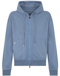 Fedeli - Zip-Up Drawstring Hoodie - Lyst