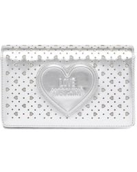 Love Moschino - Heart-Cutout Clutch Bag - Lyst