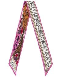 Lancel - Paris A La Fenetre Printed Biface Headband - Lyst