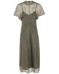 FEDERICA TOSI - Sheer Maxi Dress - Lyst