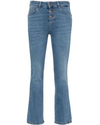 Liu Jo - Cropped Bootcut Jeans - Lyst
