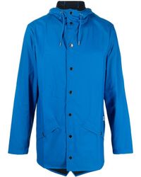Rains - Hooded Waterproof Raincoat - Lyst