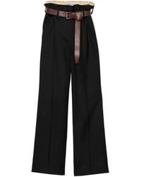 Prada - Wool Tailored Trousers - Lyst