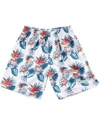 Mitchell & Ness - X Nba Chicago Bulls Floral-Print Shorts - Lyst
