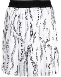 Versace Jeans Couture - Chain Coutureプリント プリーツスカート - Lyst