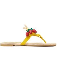 Tory Burch - Miller Espadrilles Mit Perlen - Lyst
