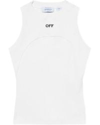 Off-White c/o Virgil Abloh - Off Stamp Ribbed Tank Top - Lyst