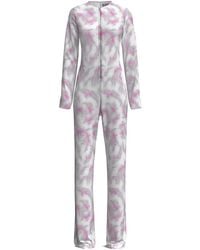 MACCAPANI - Vane Ghost-Print Flared Jumpsuit - Lyst