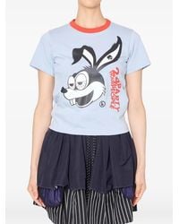 Kolor - Rabbit-Print T-Shirt - Lyst