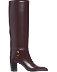 Saint Laurent - Schnürstiefel Mit Schnalle 70Mm - Lyst