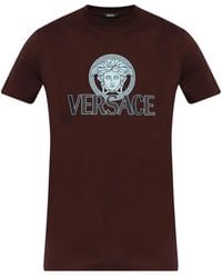 Versace - Camiseta con estampado de Medusa - Lyst