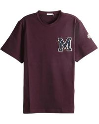 Moncler - Cotton Jersey Monogram T-Shirt - Lyst