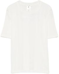 The Row - Etina Ribbed Short-Sleeve T-Shirt - Lyst