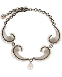 Etro - Paisley Necklace With Pearls - Lyst