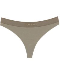 Tom Ford - Logo-Embroidered Thong - Lyst