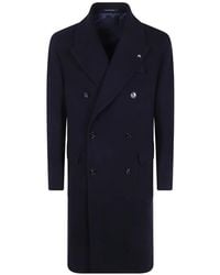 Tagliatore - Abrigo De Lana Con Doble Botonadura - Lyst