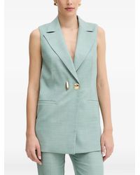 SIMONA CORSELLINI - Embellished-Button Waistcoat - Lyst