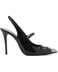 Alessandra Rich - Embellished Slingback Sandals - Lyst
