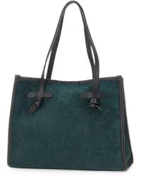 MARCELLA CLUB - Medium Marcella Ribbed Suede Shoulder Bag - Lyst