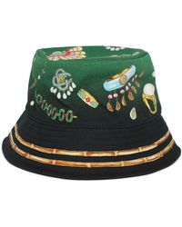 Casablancabrand - La Boite A Bijoux-print Bucket Hat - Lyst