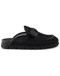 Prada - Mules Con Logo Triangular - Lyst