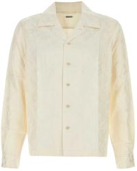 Bode - Football Overhemd Met Jacquard - Lyst