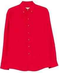 Sanderlak - Shirt Met Button-Downkraag En Borduurwerk - Lyst