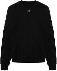 Off-White c/o Virgil Abloh - Sweatshirt mit diagonalen Streifen - Lyst