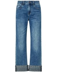 Liu Jo - Straight-Leg Jeans With Micro-Rhinestones - Lyst