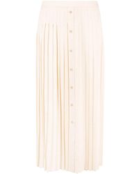 Prada - Plooirok Met Jacquard - Lyst