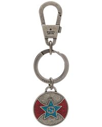 Gucci Porte-clés à logo pailleté - Métallisé