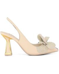 Kat Maconie - Henni Crystal-Embellished Floral Slingback Pumps - Lyst