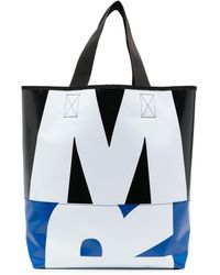 Marni Shopper Met Logoprint - Blauw