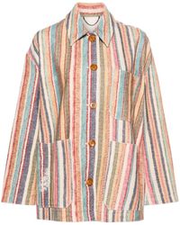 Dorothee Schumacher - Striped Comfort Cotton Jacket - Lyst