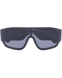 Versace - 90S Logo-Injected Mask Sunglasses - Lyst
