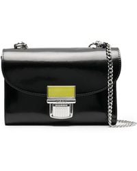 MSGM - Brushed Faux Leather Crossbody Bag - Lyst